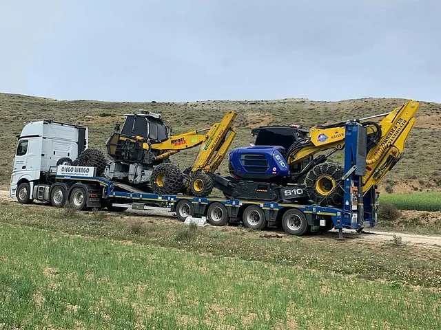 Transportes Diego Luengo camión con grúas